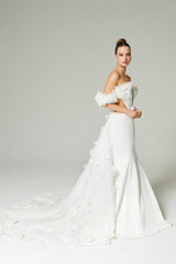 Eloise Pencere Detaylı Balık Gelinlik - Mediha Cambaz Bridal