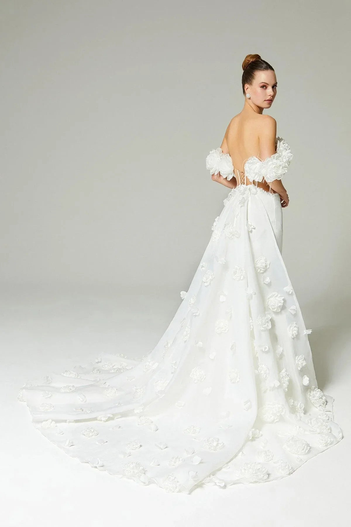 Eloise Pencere Detaylı Balık Gelinlik - Mediha Cambaz Bridal