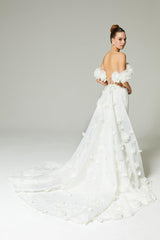 Eloise Pencere Detaylı Balık Gelinlik - Mediha Cambaz Bridal