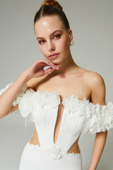 Eloise Pencere Detaylı Balık Gelinlik - Mediha Cambaz Bridal