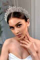 Ema After Party Zirkon Taşlı Gelin Tacı - Mediha Cambaz Bridal