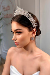 Ema After Party Zirkon Taşlı Gelin Tacı - Mediha Cambaz Bridal