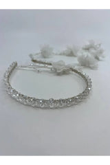 Ezra Kristalli Üç Boyutlu Taç - Mediha Cambaz Bridal