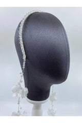 Ezra Kristalli Üç Boyutlu Taç - Mediha Cambaz Bridal