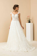 Finest Dantel Askılı Vintage A Kesim Gelinlik - Mediha Cambaz Bridal