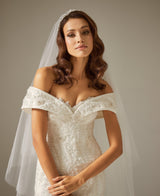 Fly Inn Kasnak İşi Kayık Yaka Balık Gelinlik - Mediha Cambaz Bridal