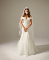 Fly Inn Kasnak İşi Kayık Yaka Balık Gelinlik - Mediha Cambaz Bridal