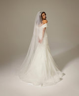 Fly Inn Kasnak İşi Kayık Yaka Balık Gelinlik - Mediha Cambaz Bridal