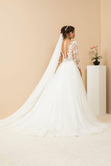 Fragile Tül Dantel Sade A Kesim Gelinlik - Mediha Cambaz Bridal