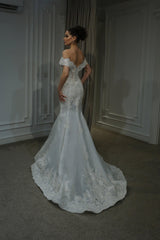 Harriet Dantelli Madonna Yaka Balık Gelinlik - Mediha Cambaz Bridal