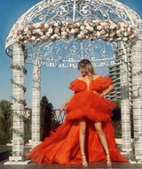Haute Couture Kırmızı Nişan ve Kına Elbisesi - Mediha Cambaz Bridal