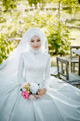 Haute Couture Özel Dikim Tesettür Gelinlik - Mediha Cambaz Bridal