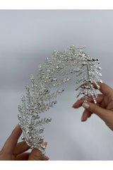 Helenistik Pırlanta Işıltılı Gelin Tacı - Mediha Cambaz Bridal
