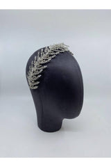 Helenistik Pırlanta Işıltılı Gelin Tacı - Mediha Cambaz Bridal