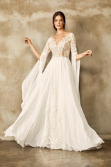 Hellene Şifon Helen Sade Düz Kesim Gelinlik - Mediha Cambaz Bridal