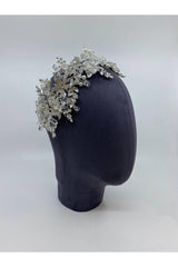İncili ve Zirkon Taşlı Gelin Saç Aksesuarı - Mediha Cambaz Bridal