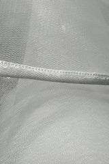 Infanta Kenar Ucu Biyeli Uzun İpek Tül Duvak - Mediha Cambaz Bridal