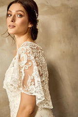 Innocent Dantel Kalp Yaka Balık Gelinlik - Mediha Cambaz Bridal