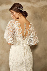 Innocent Dantel Kalp Yaka Balık Gelinlik - Mediha Cambaz Bridal