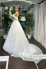 Jan Rose Düşük Kollu Tül A Kesim Gelinlik - Mediha Cambaz Bridal