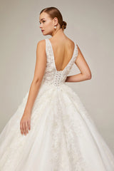 Jenna Üç Boyut Dantel Prenses Model Gelinlik - Mediha Cambaz Bridal