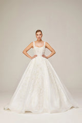 Jenna Üç Boyut Dantel Prenses Model Gelinlik - Mediha Cambaz Bridal