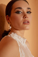 Jill Modern Halter Yaka Balık Kesim Gelinlik - Mediha Cambaz Bridal