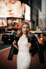 Jill Modern Halter Yaka Balık Kesim Gelinlik - Mediha Cambaz Bridal