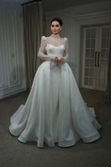 Jocqueline İki Parça Prenses ve Balık Gelinlik - Mediha Cambaz Bridal