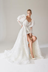 Johanna Dantel İki Parça Vintage Gelinlik - Mediha Cambaz Bridal