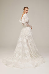 Johanna Dantel İki Parça Vintage Gelinlik - Mediha Cambaz Bridal