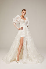 Johanna Dantel İki Parça Vintage Gelinlik - Mediha Cambaz Bridal