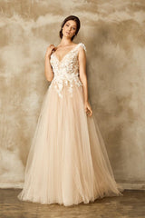 Jungle Boho Dantel Tül Prenses Model Gelinlik - Mediha Cambaz Bridal