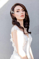 Klara Üç Boyutlu Dantel A Kesim Gelinlik - Mediha Cambaz Bridal