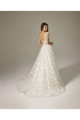 Laurel Sade Dantel Vintage A Kesim Gelinlik - Mediha Cambaz Bridal