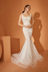 Laurent Çizgisel Dantel Balık Gelinlik - Mediha Cambaz Bridal