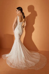 Laurent Çizgisel Dantel Balık Gelinlik - Mediha Cambaz Bridal