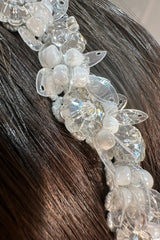 Lena İncili ve Kristal Taşlı Gelin Saç Aksesuarı - Mediha Cambaz Bridal