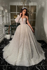 Levana İncili Straplez Prenses Model Gelinlik - Mediha Cambaz Bridal