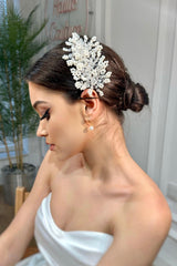 Linda İncili ve Boncuklu Gelin Saç Aksesuarı - Mediha Cambaz Bridal