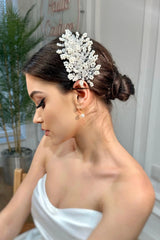 Linda İncili ve Boncuklu Gelin Saç Aksesuarı - Mediha Cambaz Bridal