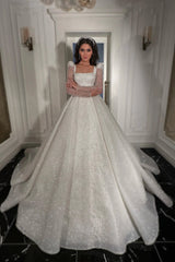 Liona Çizgisel Dantel Prenses Model Gelinlik - Mediha Cambaz Bridal
