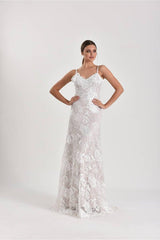 Loves Lace Rose Çiçekli Dantel Balık Gelinlik - Mediha Cambaz Bridal
