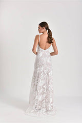 Loves Lace Rose Çiçekli Dantel Balık Gelinlik - Mediha Cambaz Bridal