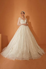 Luxe 22 El Yapımı Işıltılı Prenses Model Gelinlik - Mediha Cambaz Bridal