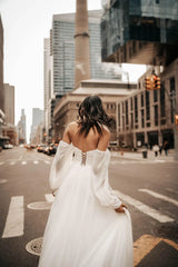 Maria Şifon Drapeli Helen Düz Kesim Gelinlik - Mediha Cambaz Bridal