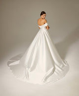 Martha Saten Drapeli A Kesim Gelinlik - Mediha Cambaz Bridal