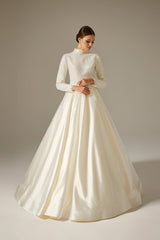 Max Dantel Tesettür Prenses Model Gelinlik - Mediha Cambaz Bridal