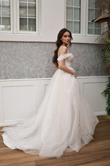 Mikito Kalp Yaka Drapeli Tül A Kesim Gelinlik - Mediha Cambaz Bridal