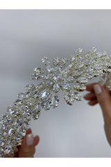 Moira Zirkon Taşlı Apolet Görünümlü Saç Aksesuarı - Mediha Cambaz Bridal